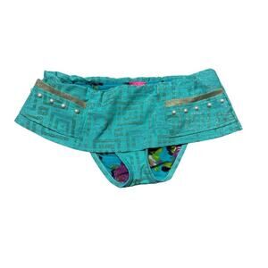 BETSY JOHNSON Women's Swim suit.bikini bottoms, size Medium, Teal